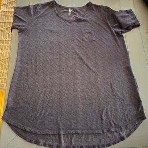 Danksin Women's Puple Short Sleeves Pullover sleep pajama nightgown Size XL